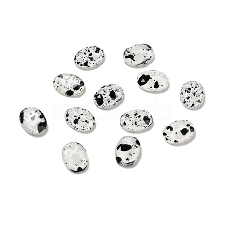 Spot Pattern Resin Cabochons MRMJ-G015-04-1