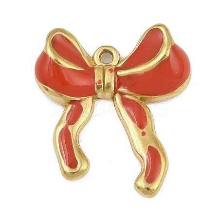 304 Stainless Steel Enamel Pendants STAS-L305-01G-02-1