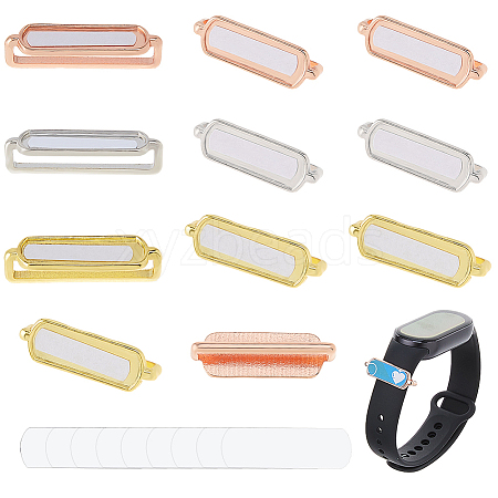 12 Bags 3 Colors Alloy Heat Transfer Watch Band Accessories FIND-DC0007-60A-1