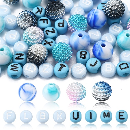 244Pcs Imitation Acrylic Beads Kits OACR-FS0004-07A-1