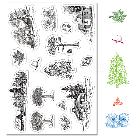 PVC Plastic Clear Stamps DIY-WH0439-0003-1
