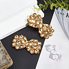 2Pcs Alloy Rhinestone Shoe Decorations AJEW-FG0002-87A-5