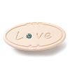 Oval with Word Love Resin Alligator Hair Clips LS-PHAR-D015-01E-1