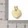 Brass Micro Pave Cubic Zirconia Pendants KK-R002-02G-3