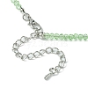 Faceted Rondelle Glass Beaded Necklace for Women NJEW-M208-01H-5