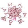 Alphabet Resin Rhinestone Patches DIY-TAC0005-45E-11