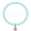 Fashion Natural Jade Beads Stretch Bracelets QY2485-2-1