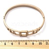 Ion Plating(IP) 304 Stainless Steel Hinged Bangles for Women BJEW-A011-17RG-5