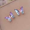 Fashionable Gradient Butterfly Earrings for Women YE8672-1-1