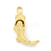 Rack Plating Fish Brass Pendants KK-K341-67G-1