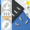 10Pcs Rack Plating Brass Fold Over Clasps KK-SC0006-67P-3