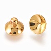 Brass Bead Cap Pendant Bails KK-E759-06G-2