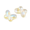 AB Color Plated Transparent Glass Beads GLAA-Z020-01E-2