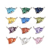 Brass Pave Cubic Zirconia Charms CU-CBA6A75-04P-1