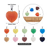 Cheriswelry 20Pcs 10 Colors Cat Eye Pendants G-CW0001-10-4