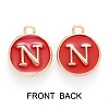 Golden Plated Enamel Alloy Charms ENAM-SZ0001-26C-N-3