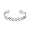 Non-Tarnish 304 Stainless Steel Cuff Bangles BJEW-M234-01P-2