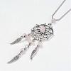 Alloy Pendant Necklaces NJEW-JN01909-3