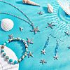 Tibetan Style Alloy Starfish/Sea Stars Shape Pendants TIBEP-PH0001-14AS-RS-2