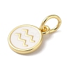 Real 18K Gold Plated Brass Enamel Charms KK-L216-001G-E02-2