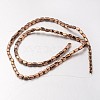 Electroplate Non-magnetic Synthetic Hematite Bead Strands G-F300-40B-08-2