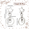 18Pcs Alloy Swivel Keychain Clasps KEYC-SP0001-48A-P-2