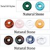  10Pcs Natural Malaysia Jade Pendants G-NB0003-85-6