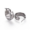 Tarnish Resistant 304 Stainless Steel Hoop Earrings EJEW-F188-23P-2