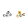 316L Surgical Stainless Steel & G23 Titanium Crystal Rhinestone Labrets for Women Men WG3A239-12-1