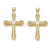 Brass Micro Pave Cubic Zirconia Pendants KK-N227-86A-1