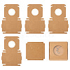 Square Kraft Paper Jewelry Storage Boxes CON-TAC0001-04C-11