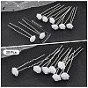 CHGCRAFT 20Pcs Platinum Tone Alloy Hair Forks OHAR-CA0001-05-2