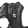 Paua Shell and 304 Stainless Steel Dangle Earrings EJEW-JE07471-03-2