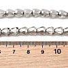 Electroplate Glass Beads Strands EGLA-F166-08P-4