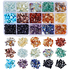150G 15 Styles Natural & Synthetic Mixed Gemstone Chip Beads G-PA0001-95-1