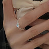 Adjustable 925 Sterling Silver Chain Finger Rings FS-WG5585A-01-1-3