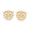 Brass Micro Pave Cubic Zirconia Pendants KK-N263-77B-G-1