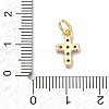 Brass Micro Pave Cubic Zirconia Pendants KK-A293-20G-4