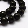 Natural Green Eyes Obsidian Beads Strands G-G685-8mm-3