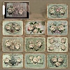 30Pcs Vintage Flower Paper Stickers PW-WGD2245-01-1