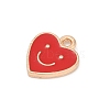 Alloy Enamel Charms PALLOY-D369-06G-2