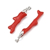 Opaque Acrylic Imitation Coral Big Pendants PALLOY-JF05984-2