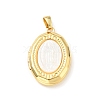 Rack Plating Brass Locket Pendants KK-C242-03G-1