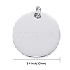 Tarnish Resistant 201 Stainless Steel Pendants STAS-S105-T637-1-20-3