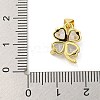 Rack Plating Brass Pave Cubic Zirconia Charms KK-G513-09G-3