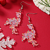 Cute Christmas Ostrich Acrylic Dangle Earrings WY1502-1-2