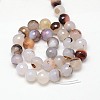 Natural Agate Beads Strands G-G580-10mm-36-2