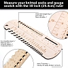 Wooden Knit/Crochet Needle Sizers PW-WG98108-01-3