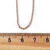 Brass Cable Chain Necklaces Making MAK-P011-01RG-2