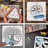 Plastic Reusable Drawing Painting Stencils Templates DIY-WH0202-303-4